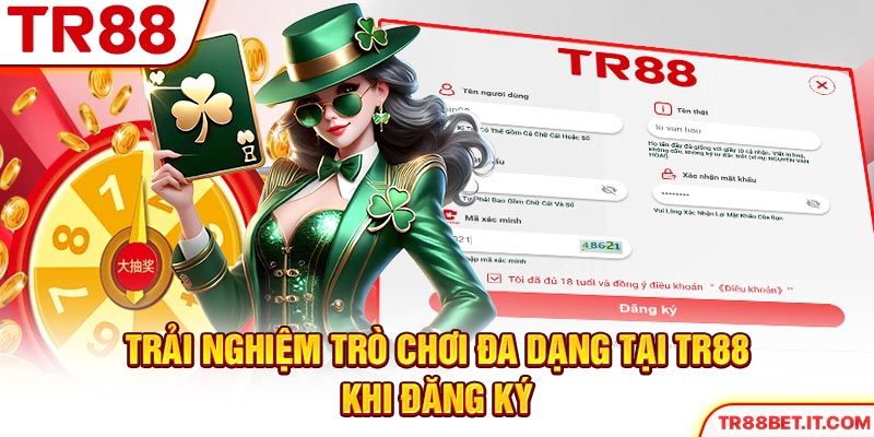 Trải nghiệm trò chơi đa dạng tại TR88 khi đăng ký